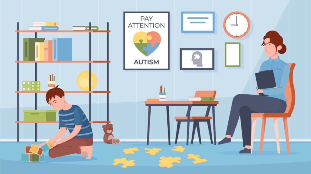 Autism psychotherapy by psychotherapist