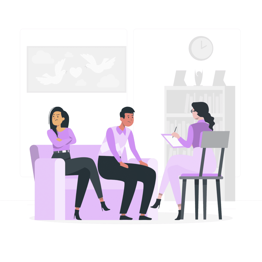 Marriage counselling with psychologist