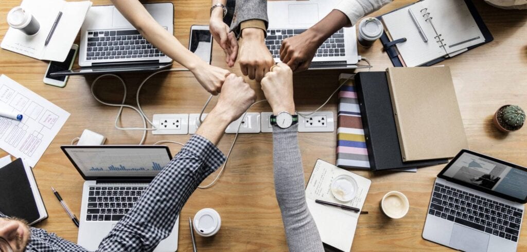 Team work in Corporate